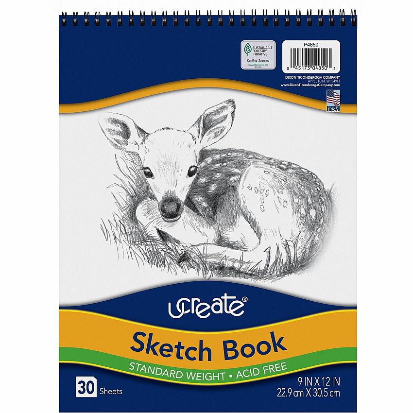 UCreate Medium Weight Acid Free Sketch Books (PAC4850)