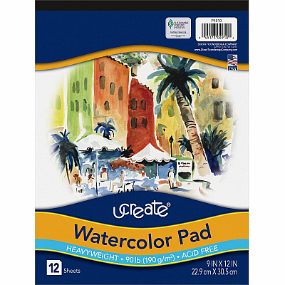 UCreate Watercolor Pad (PAC4910)