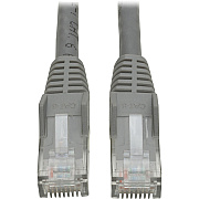 Eaton Tripp Lite Series Cat6 Gigabit Snagless Molded (UTP) Ethernet Cable (RJ45 M/M), PoE, Gray, 1 ft. (0.31 m) (TRPN201001GY)