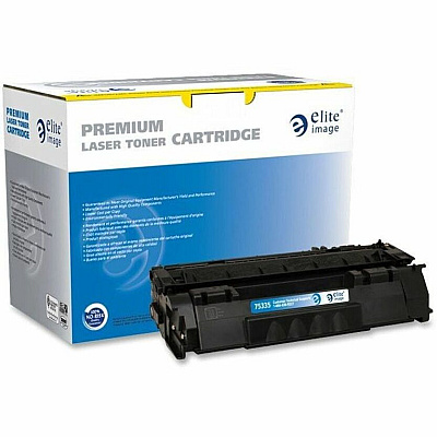 Elite Image Remanufactured Laser Toner Cartridge - Alternative for HP 53A (Q7553A) - Black - 1 Each (ELI75335)