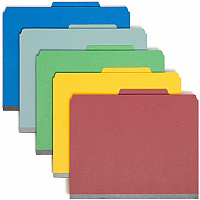 Smead SafeSHIELD Fasteners 2 Divider Classification Folders (SMD14025)