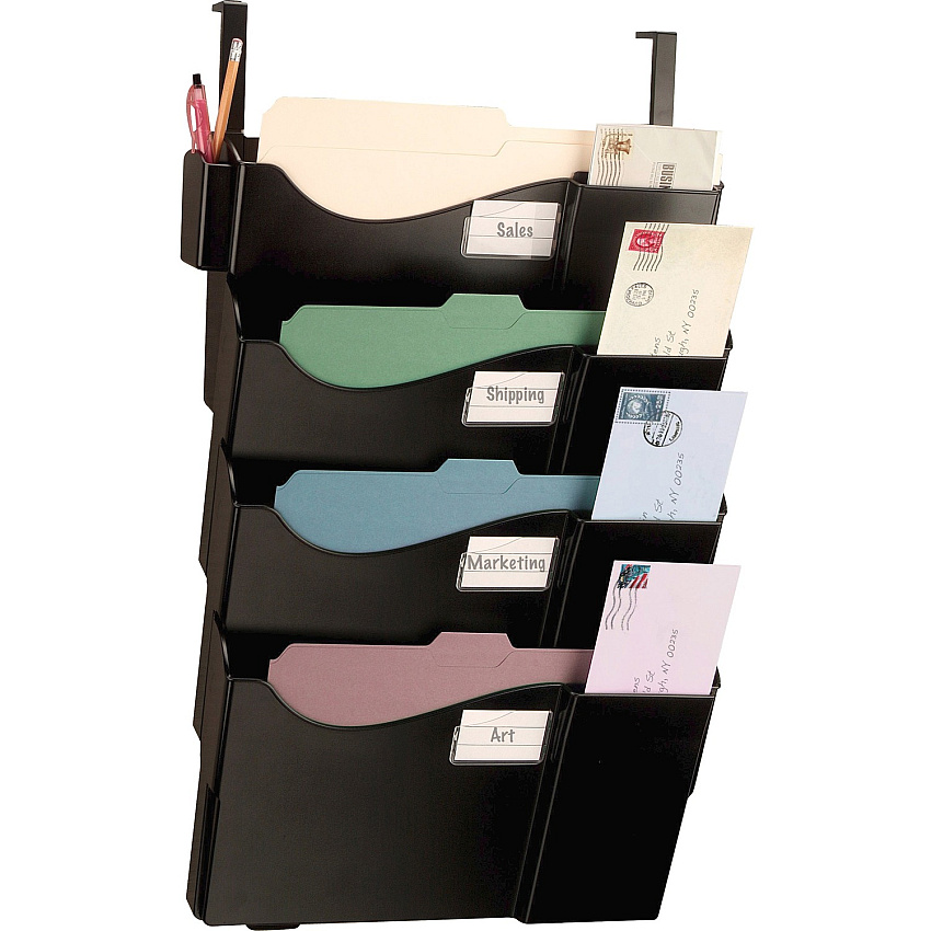 Officemate Grande Central Filing System, 4 Pockets w/Hanger Set (OIC21728)