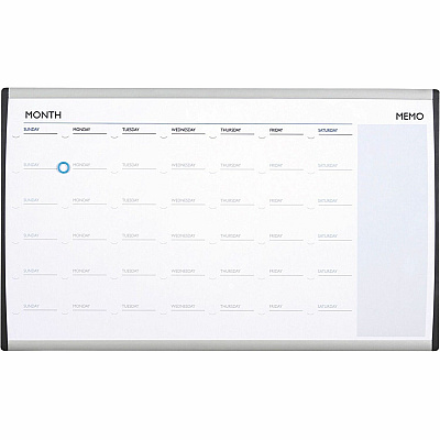 Quartet Arc Cubicle Whiteboard Calendar (QRTARCCP3018)