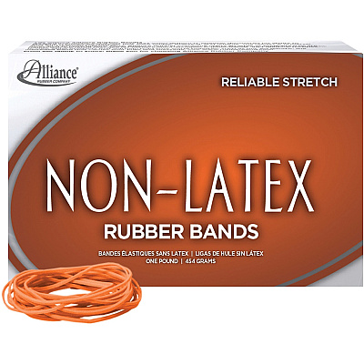 Alliance Rubber 37196 Non-Latex Rubber Bands - Size #19