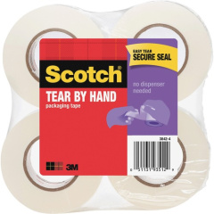 Scotch Tear-By-Hand Mailing Packaging Tape (38424)