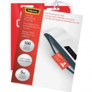 Fellowes Punched ID Card Glossy Thermal Laminating Pouches (52016)
