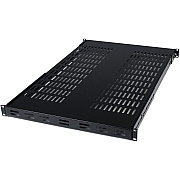 StarTech 1u Adjustable Vented Server Rack Mount Shelf - 175lbs - 19.5 To 38in Adjustable Mounting Depth Universal Tray For 19in Av/ Network Equipment Rack - (ADJSHELF)