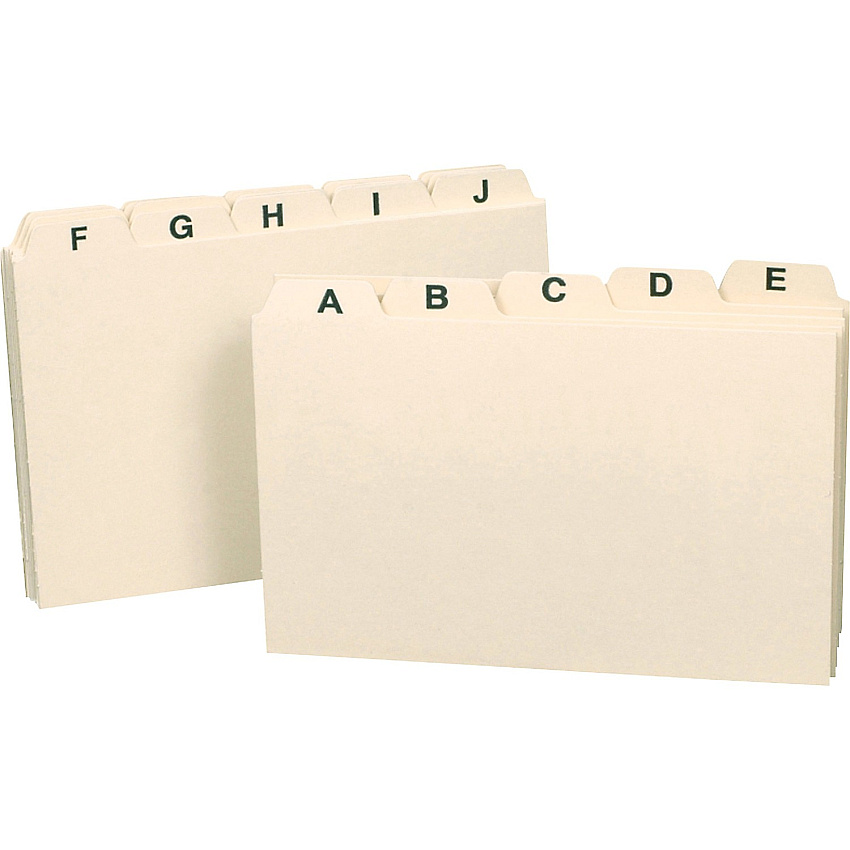Smead Card Guides with Alphabetic Tab (SMD55076)