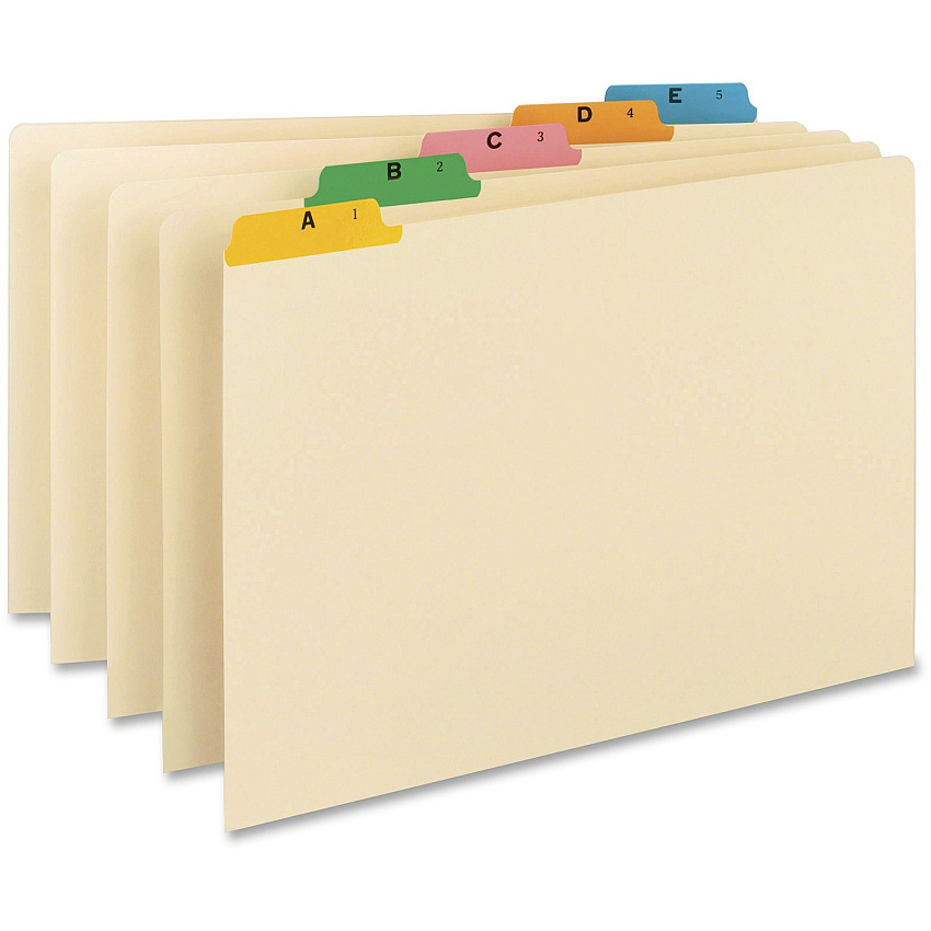 Smead Filing Guides with Alphabetic Indexing (SMD52180)