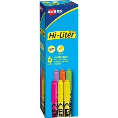 Avery Pen-Style Fluorescent Highlighters (23565)