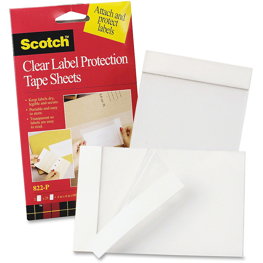 Scotch Label Protection Tape Sheets (MMM822P)
