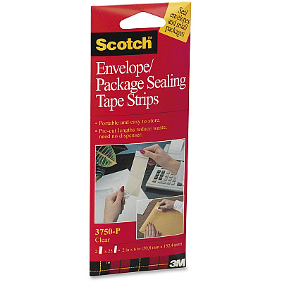 Scotch Envelope/Package Sealing Tape Strips (MMM3750P2CR)