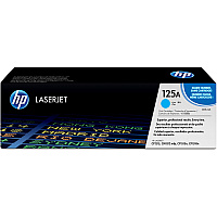 HP 125A (CB541A) Original Laser Toner Cartridge - Single Pack - Cyan - 1 Each