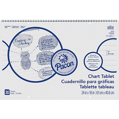 Pacon Ruled Chart Tablet (PAC74630)