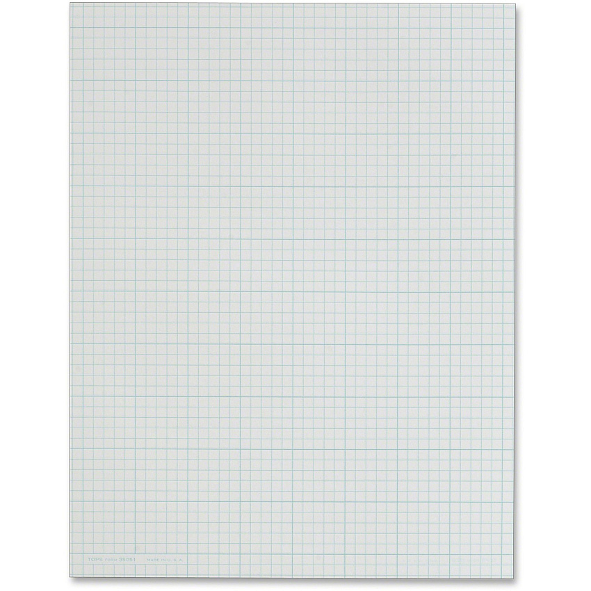 TOPS Quad Ruling Cross Section Pad - Letter (TOP35051)