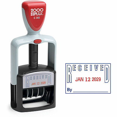 COSCO 2000 Plus S360 RECEIVED Two-Color Dater (COS011034)