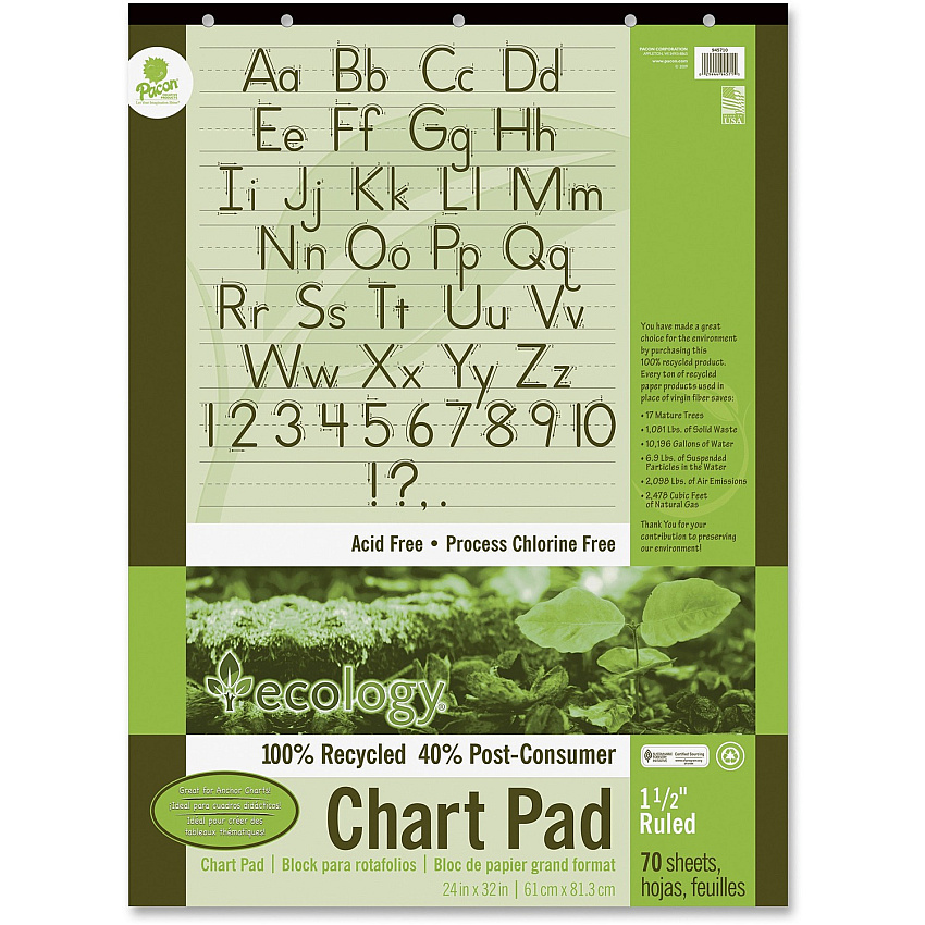 Decorol Recycled Chart Pad (PAC945710)