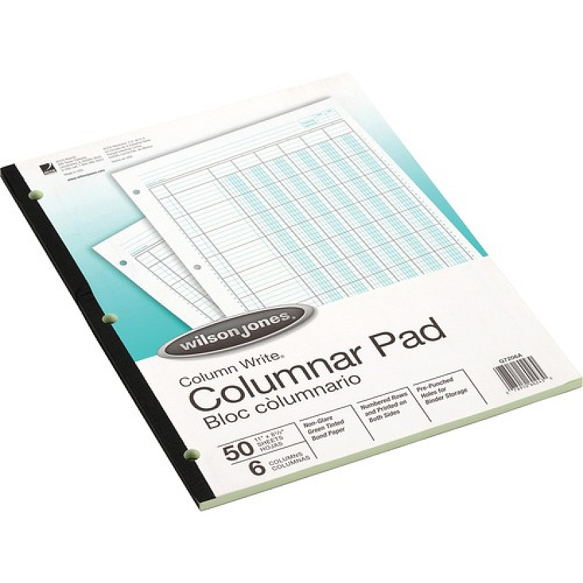 Wilson Jones 6-Column Write Pads (WLJG7206A)