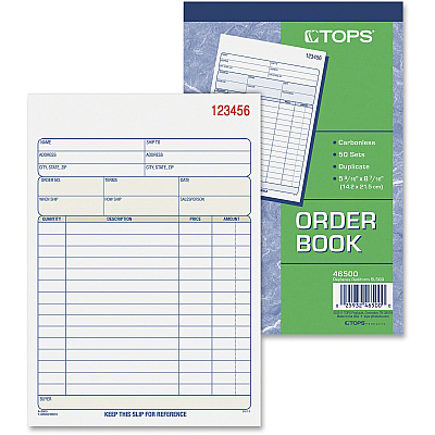 TOPS 2-part Carbonless Sales Order Book (TOP46500)