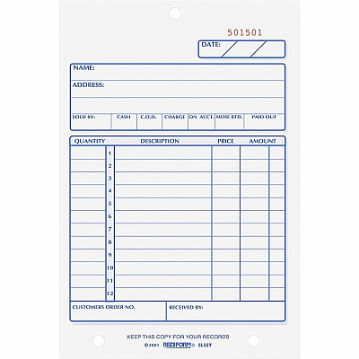 Rediform Carbonless Sales Forms (RED5L527)