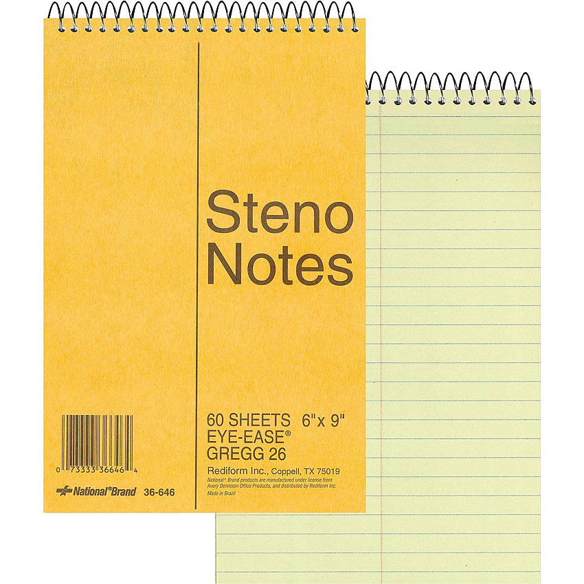 Rediform Wirebound Steno Notebook (RED36646)
