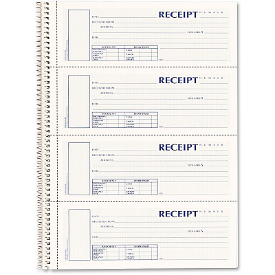 Rediform 3-part Wirebound Money Receipt Book (REDS16444WCL)