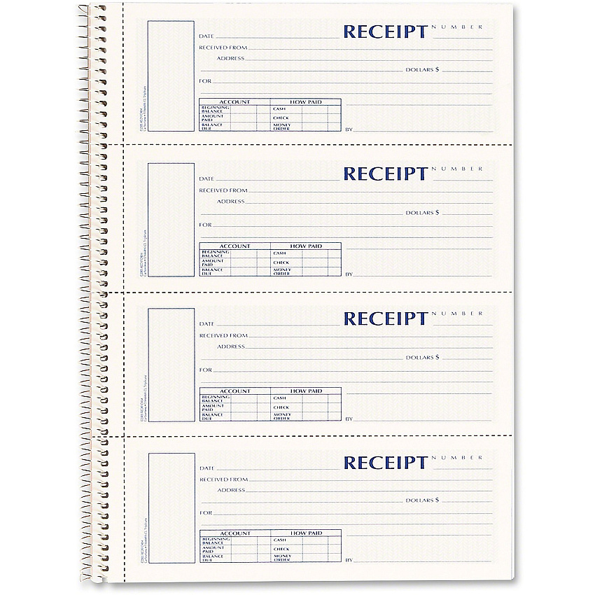 Rediform 3-part Wirebound Money Receipt Book (REDS16444WCL)