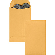 Quality Park No. 3 Coin and Small Parts Envelope with Gummed Flap (QUA50262)