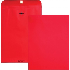 Quality Park Brightly Colored 9x12 Clasp Envelopes (38734)