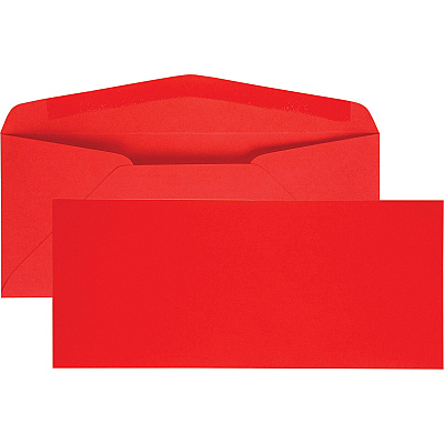 Quality Park No. 10 Bright Red Envelopes (QUA11134)