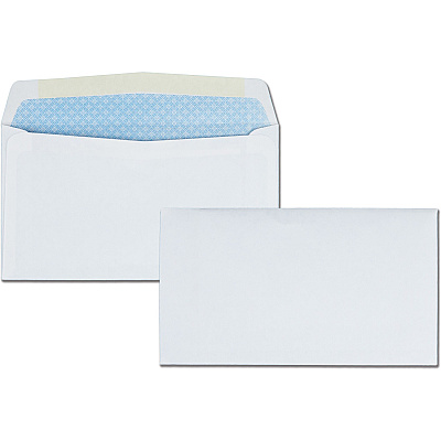 Quality Park No. 6-3/4 Security Tinted Envelopes with Gummed Closure (QUA10412)