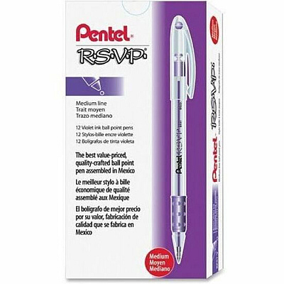 Pentel R.S.V.P. Ballpoint Stick Pens (PENBK91V)