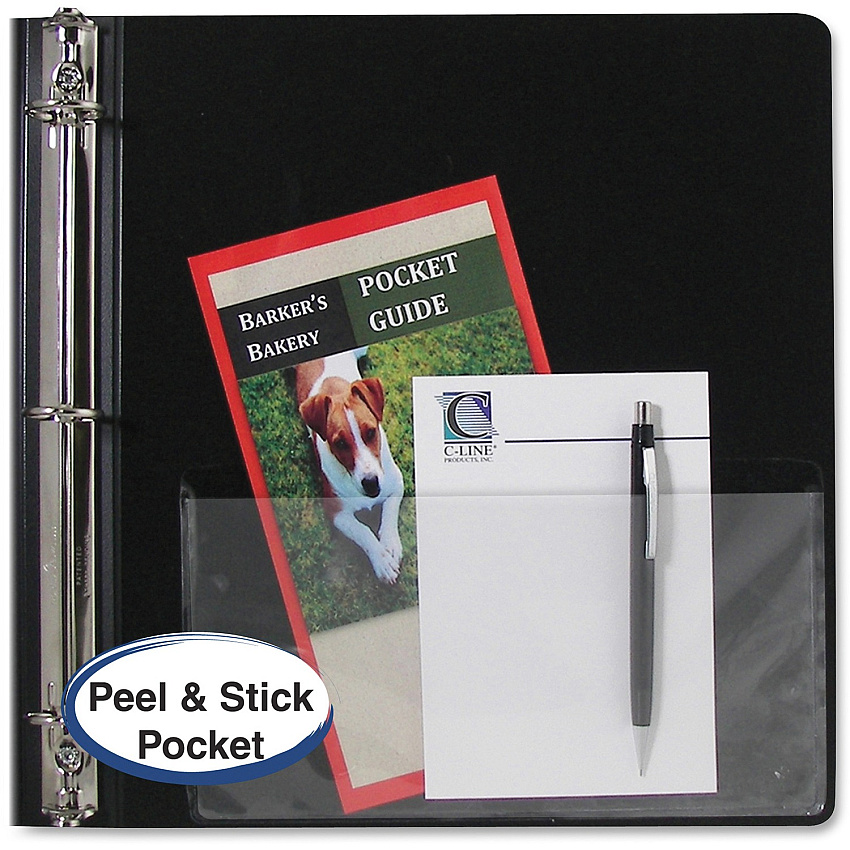 C-Line Self-Adhesive Add-On Poly Filing Pocket (CLI70185)