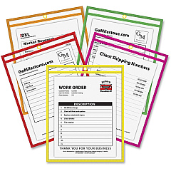 C-Line Neon Shop Ticket Holders, Stitched (CLI43920)