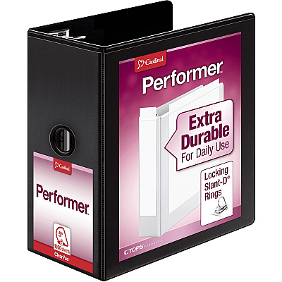 Cardinal Performer ClearVue 5" Slant-D Binder (CRD17951)