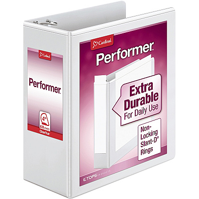 Cardinal Performer ClearVue Slant-D Ring Binder (CRD17810)