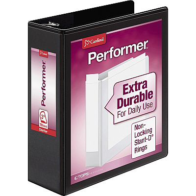 Cardinal Performer ClearVue Slant-D Ring Binder (CRD17601)