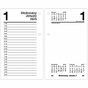 AT-A-GLANCE Desk Calendar Refill, 3.5 x 6, White Sheets, 12-Month (Jan to Dec): 2026 (E71750)