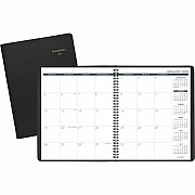 AT-A-GLANCE Monthly Planner, 11 x 9, Black Cover, 15-Month: Jan 2026 to Mar 2027 (7026005)