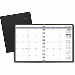 AT-A-GLANCE Monthly Planner, 8.75 x 7, Black Cover, 12-Month (Jan to Dec): 2026 (7012005)