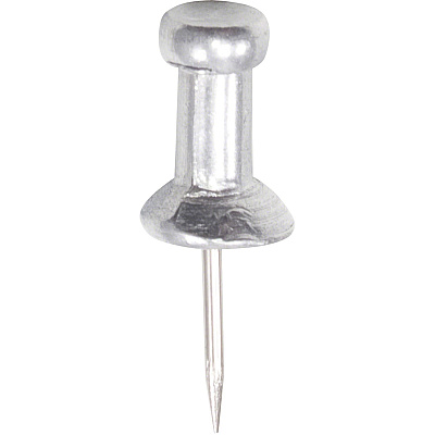 Gem Office Products Aluminum Pushpins (GEMCPAL3)