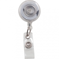 Advantus Translucent Retractable ID Card Reel with Snaps (75473)