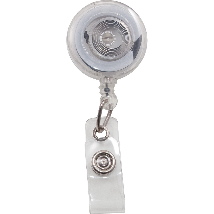 Advantus Translucent Retractable ID Card Reel with Snaps (AVT75473)