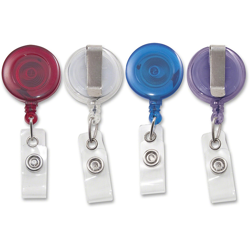 Advantus Retracting ID Card Reel with Belt Clip (AVT75464)