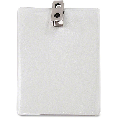 Advantus Vertical Badge Holder with Clip (AVT75457)