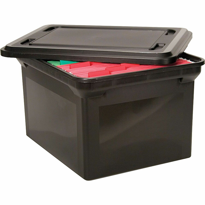 Advantus File Tote with lid (AVT34052)