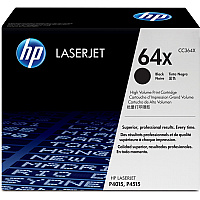 HP 64X (CC364X) Original Laser Toner Cartridge - Single Pack - Black - 1 Each