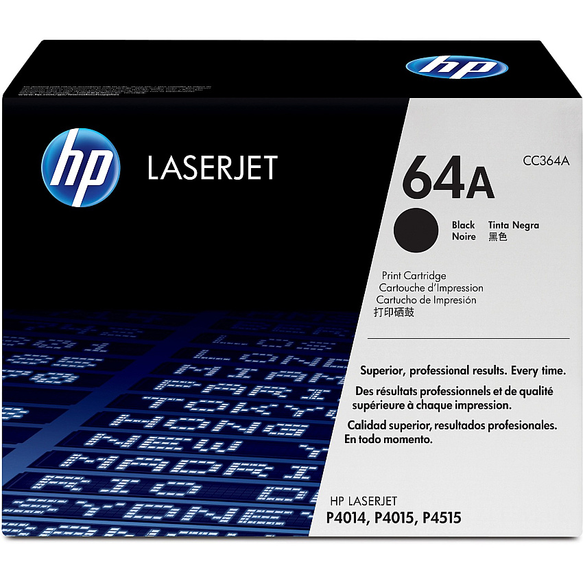 HP 64A (HEWCC364A) Original Laser Toner Cartridge - Single Pack - Black - 1 Each