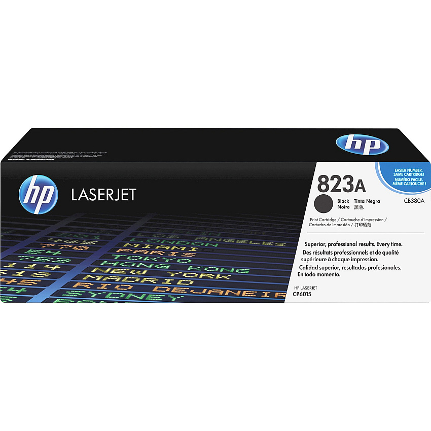 HP 823A (HEWCB380A) Original Laser Toner Cartridge - Single Pack - Black - 1 Each
