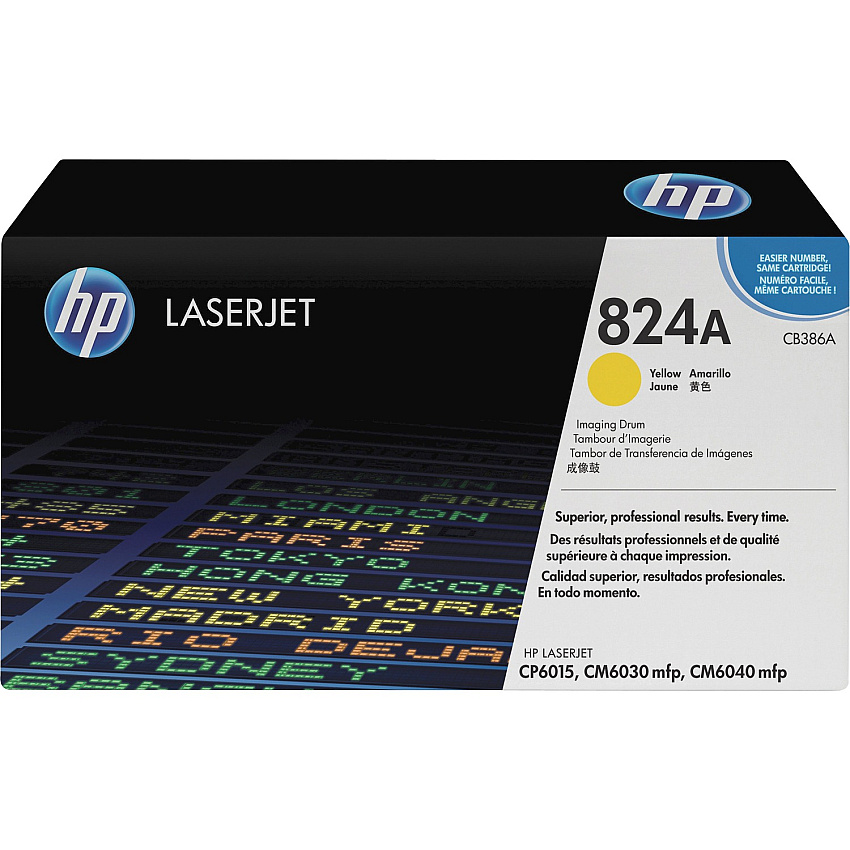 HP 824A (CB386A) Yellow Original LaserJet Image Drum - Single Pack